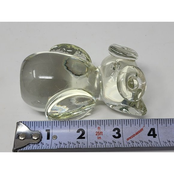 Vintage Art Glass Action International LTD Paperweight Owl Figurine - Picture 9 of 9